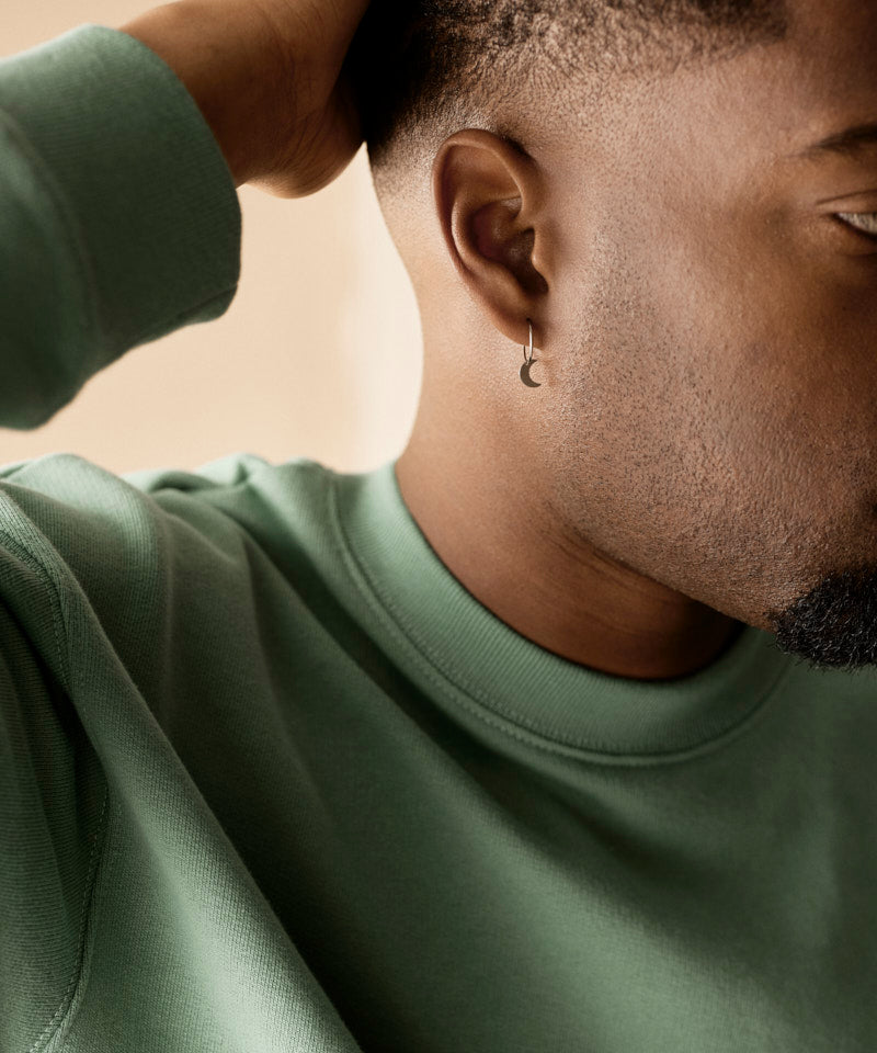 Pendant Moon Ear Ring -NT