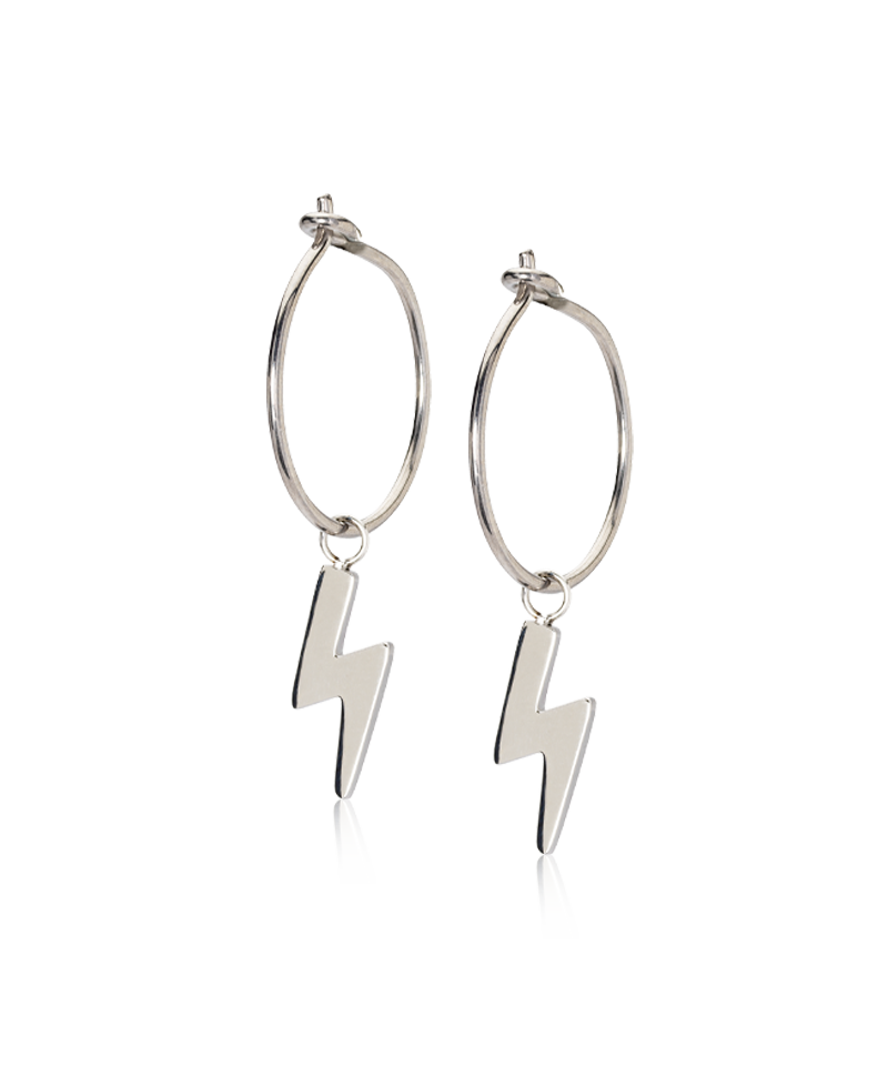 Ear Ring 14 mm, Pendant Flash -NT