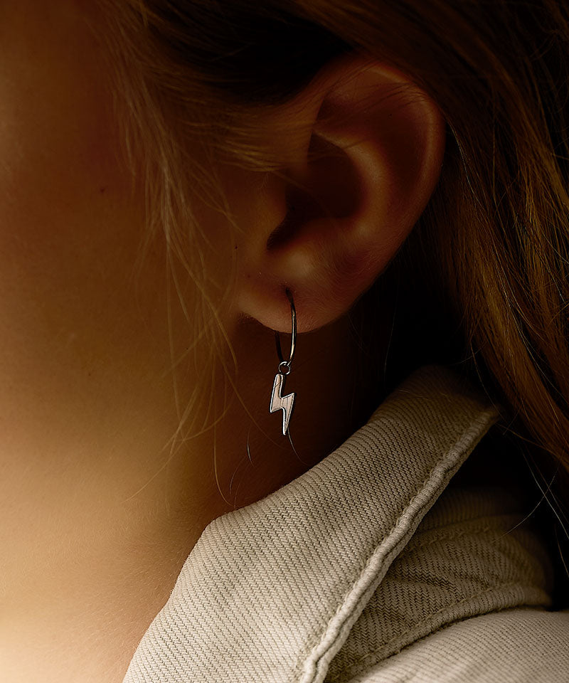 Ear Ring 14 mm, Pendant Flash -NT