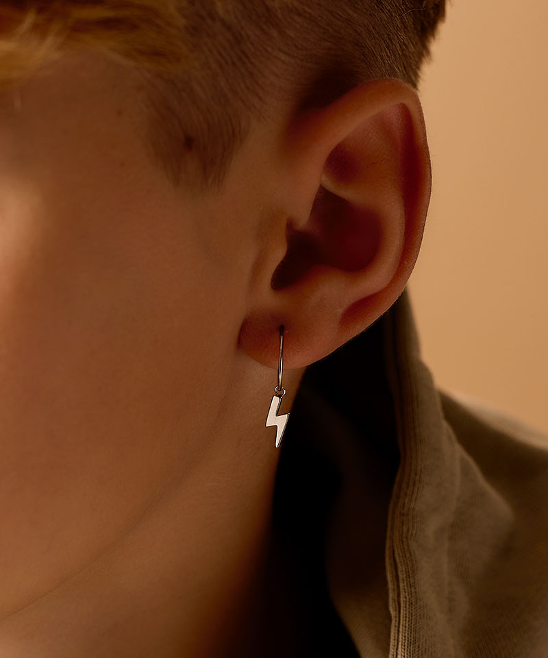 Ear Ring 14 mm, Pendant Flash -NT