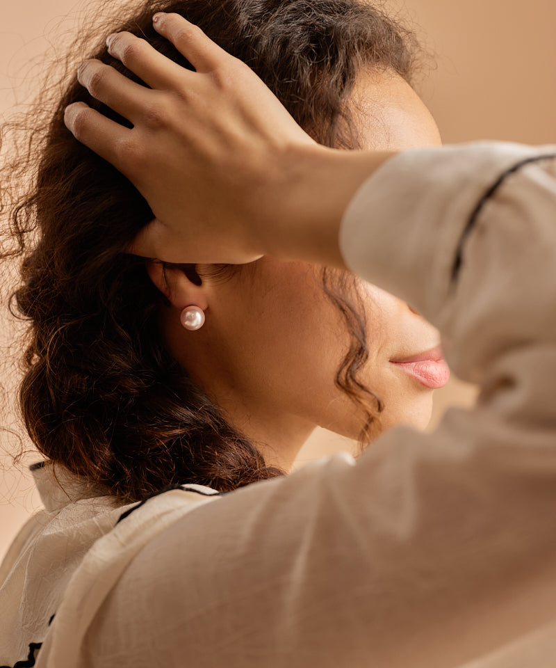 Pearl Earring 12 mm -NT