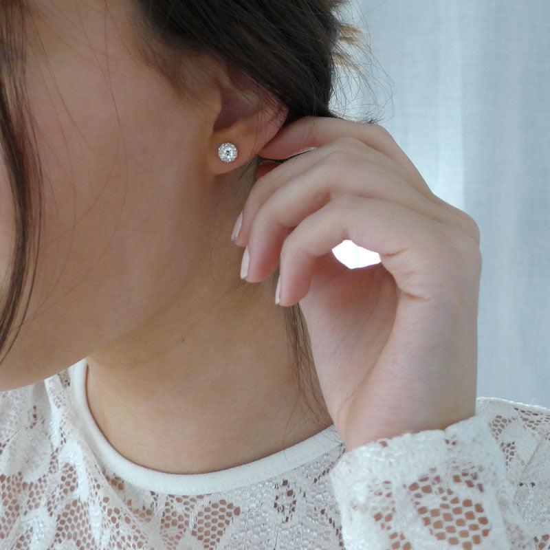 Crystal Ball Earring -NT