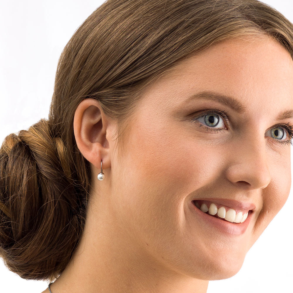 Mini Pendant Pearl Earring -NT