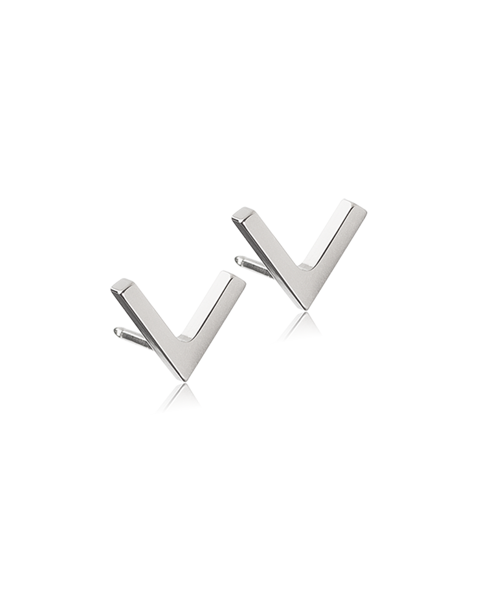 Plain V Earring -NT
