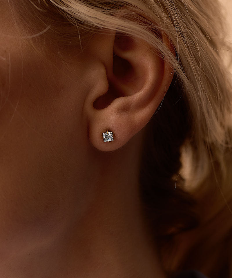 Tiffany Edge Earring 5 mm -GT