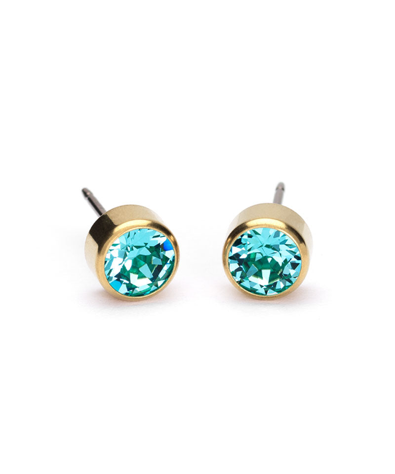 Bezel Earring 6 mm -GT