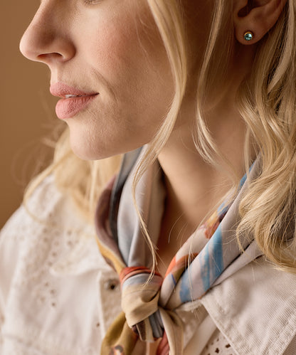 Bezel Earring 6 mm -GT