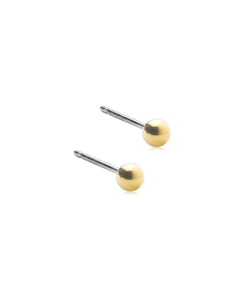 Ball Earring 3 mm -GT