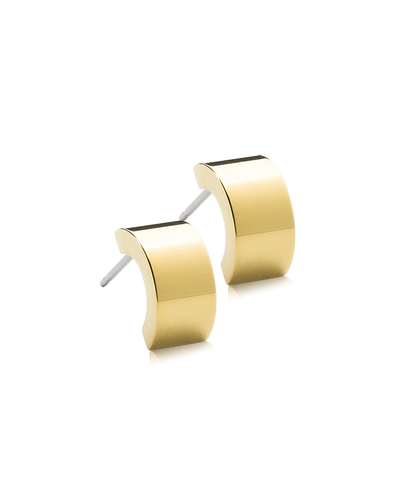 Pendant Plain Grand Curved Earring 10 mm -GT