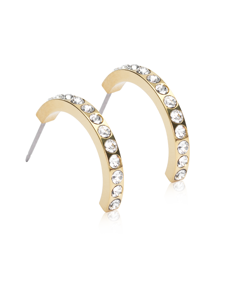 Pendant Brilliance Curved Earring 20 mm -GT