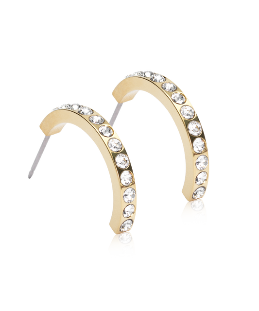 Pendant Brilliance Curved Earring 20 mm -GT