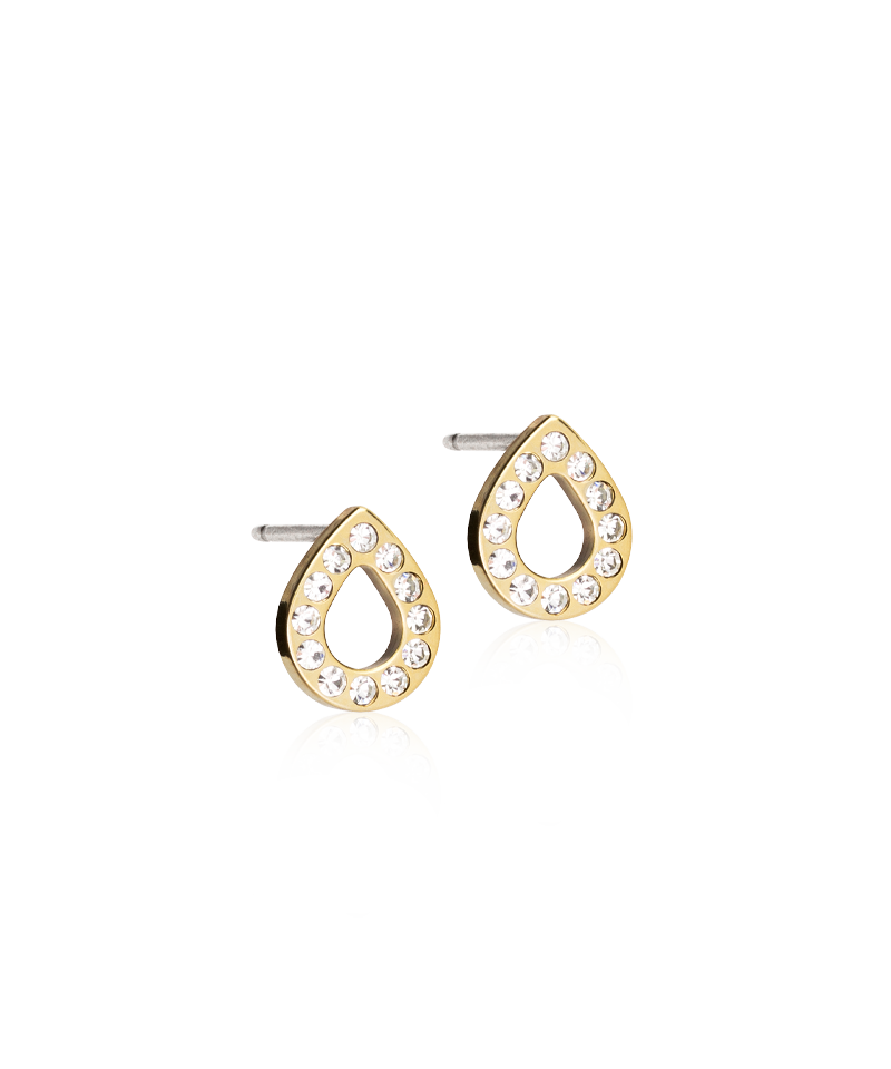 Brilliance Drop Hollow Earring -GT