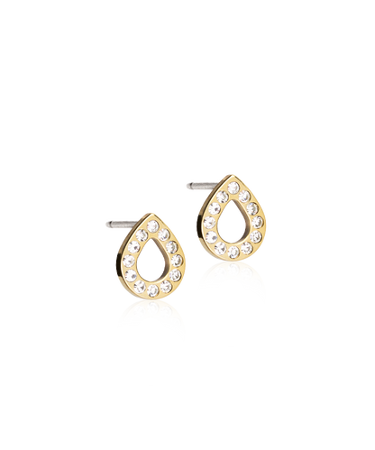Brilliance Drop Hollow Earring -GT