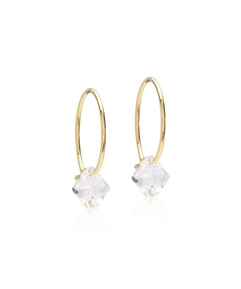 Ear Ring 14 mm, Bicone -GT