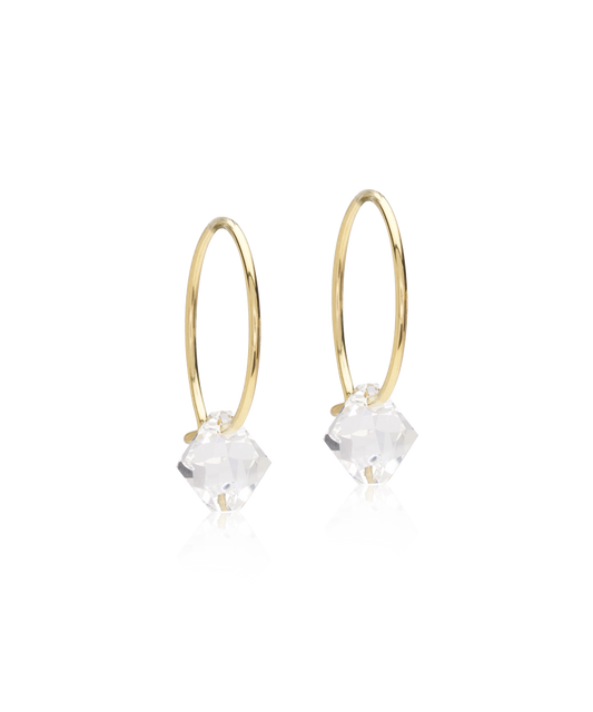 Ear Ring 14 mm, Bicone -GT