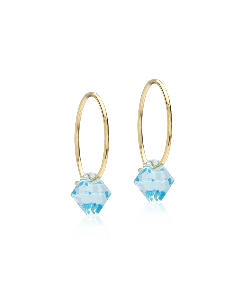 Ear Ring 14 mm, Bicone -GT