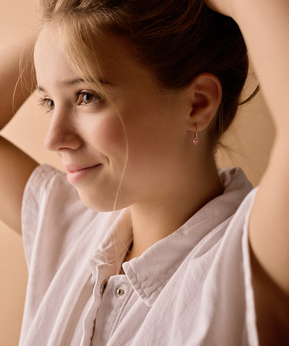 Ear Ring 14 mm, Bicone -GT