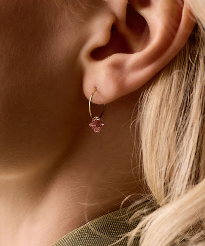 Ear Ring 14 mm, Bicone -GT