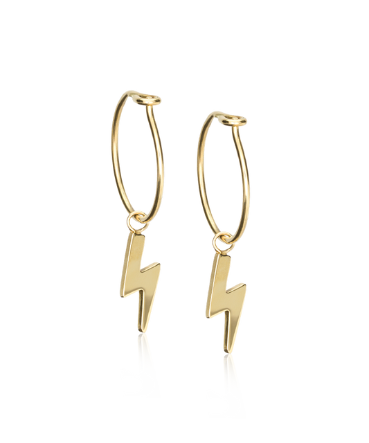 Ear Ring 14 mm, Pendant Flash -GT