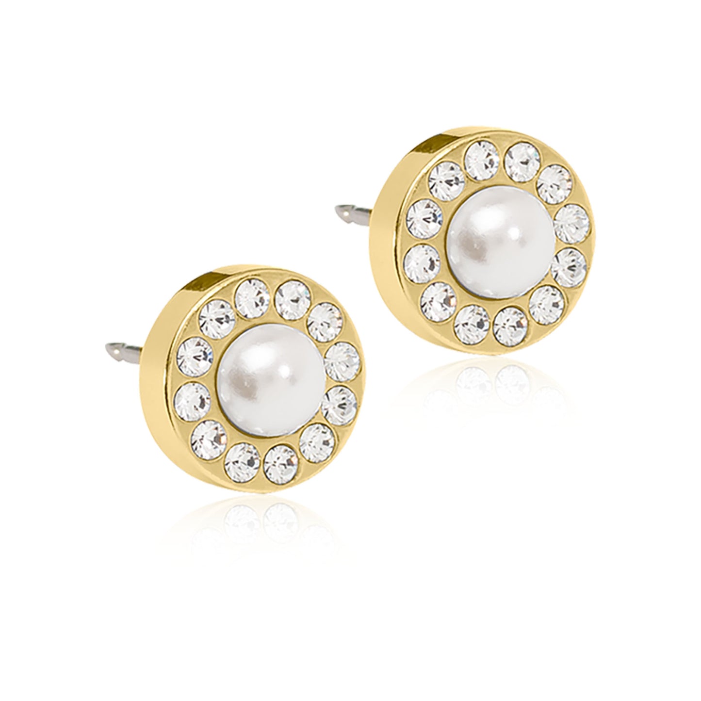 Brilliance Halo Pearl Earring -GT