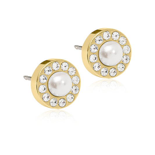 Brilliance Halo Pearl Earring -GT