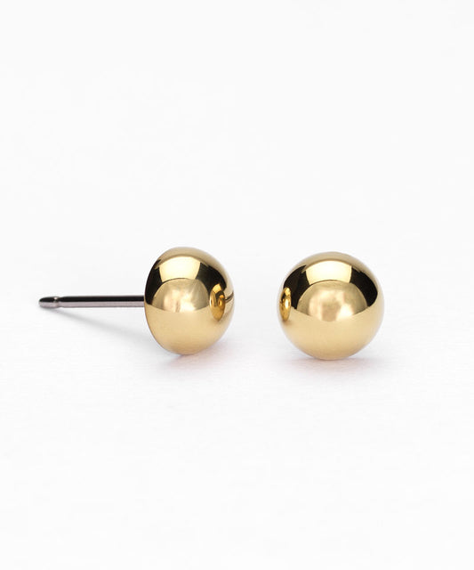 Half ball Earring 6 mm -GT