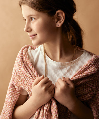 Bezel Earring 4 mm -ST