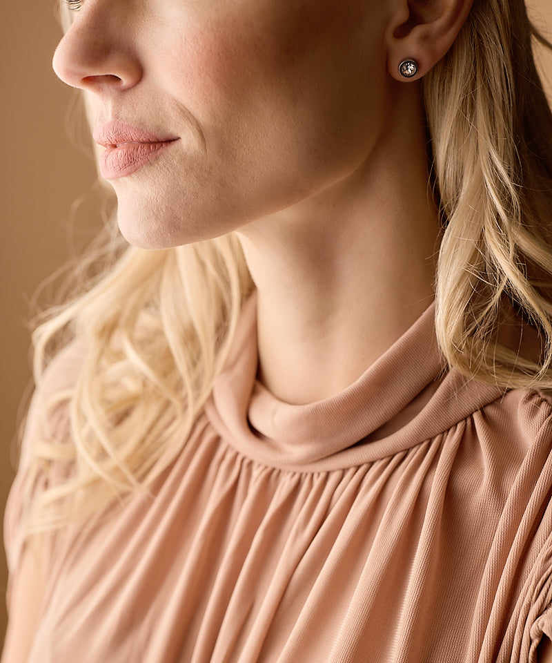 Grand Bezel Earring -ST