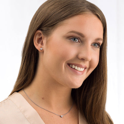 Bezel Earring 5 mm -ST