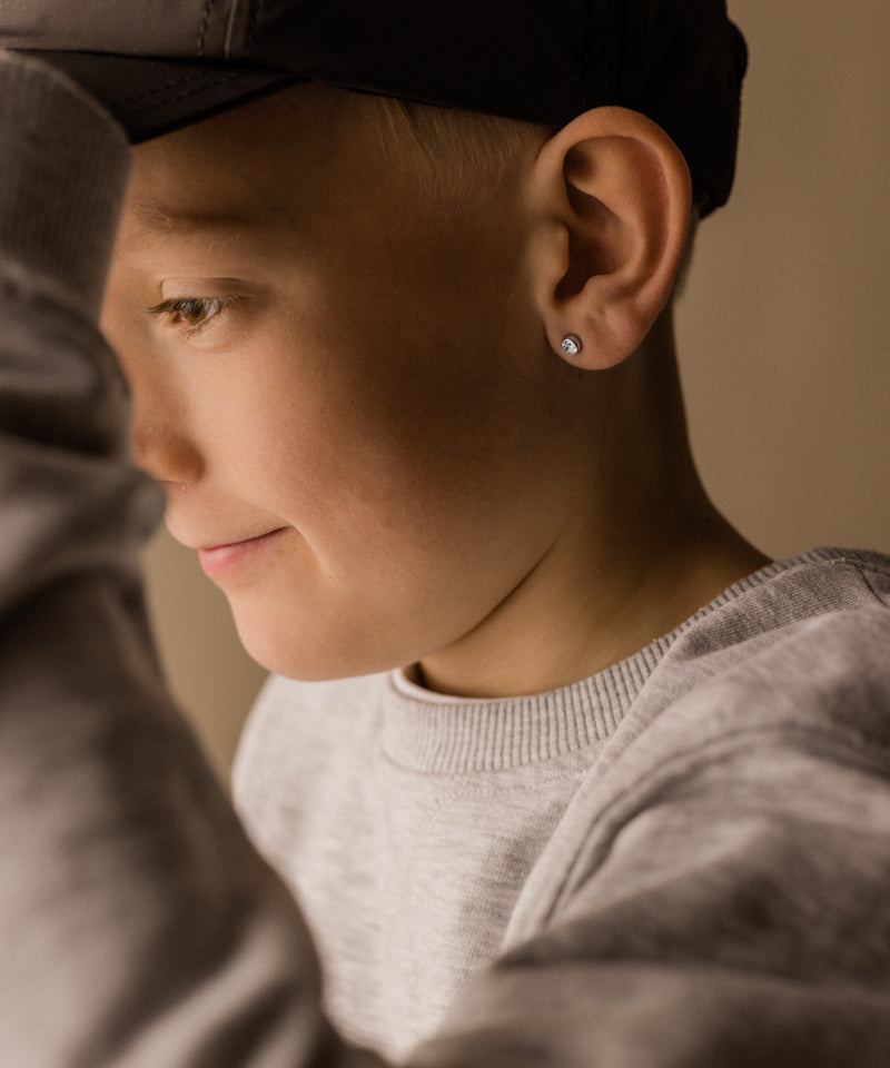 Bezel Earring 5 mm -ST