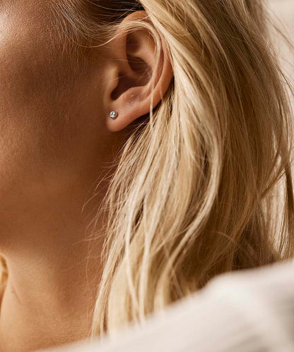 Bezel Earring 5 mm -ST