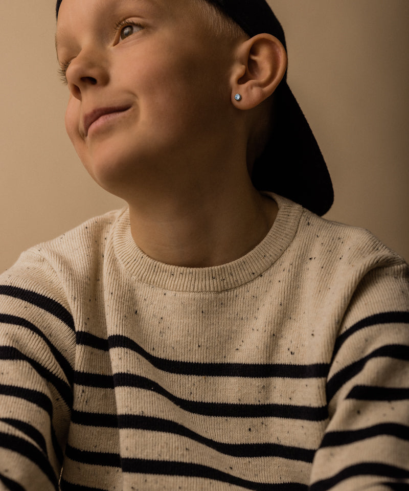 Bezel Earring 5 mm -ST