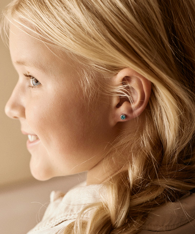 Bezel Earring 5 mm -ST