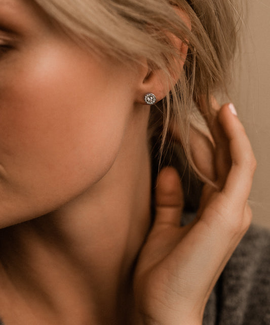 Brilliance Halo Earring -ST