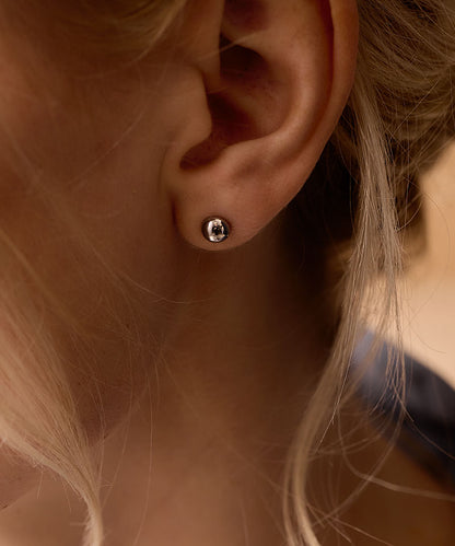 Half ball Earring 6 mm -ST