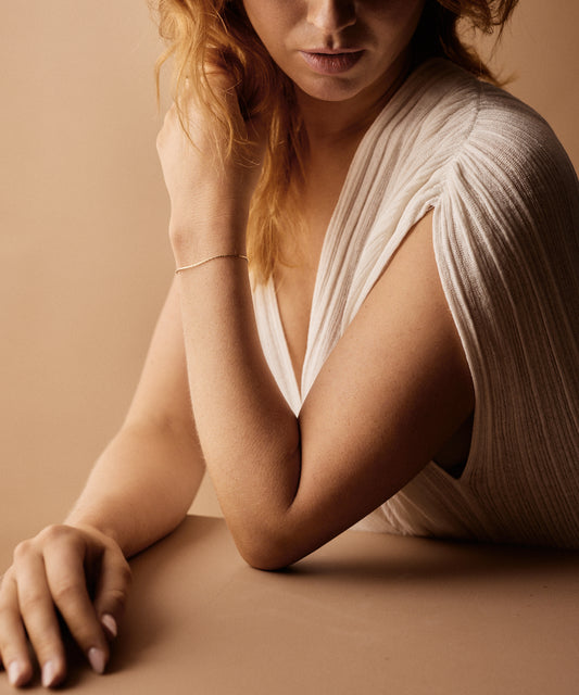 Flat chain Bracelet 15,5-19 cm G