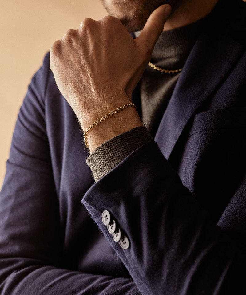 Tiny Box Chain Bracelet 18-22 cm G