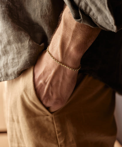 Tiny Box Chain Bracelet 18-22 cm G