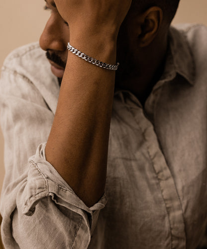 Grand Curb Link Bracelet 18-22 cm S