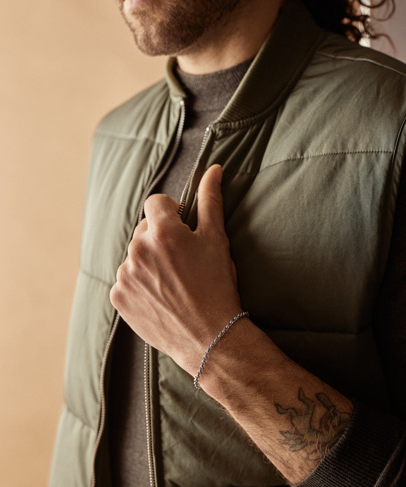 Tiny Box Chain Bracelet 18-22 cm S