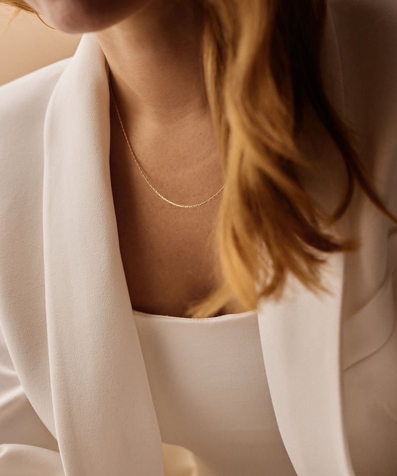 Flat chain Necklace 40-46 cm G