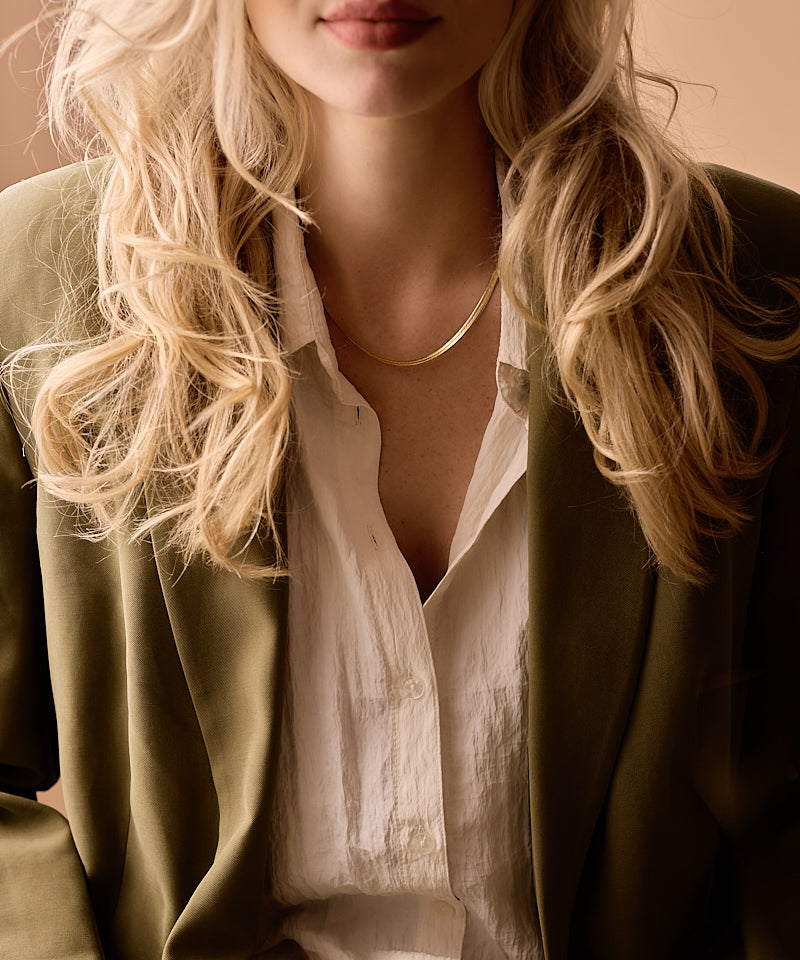 Medium Plain Necklace 40-46 cm G