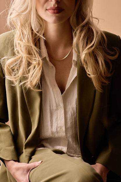 Medium Plain Necklace 40-46 cm G