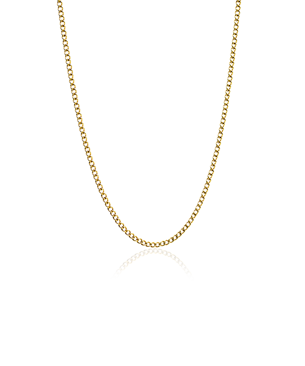 Tiny Curb Link Necklace 48-52 cm G