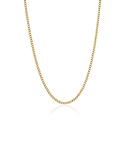 Tiny Curb Link Necklace 48-52 cm G