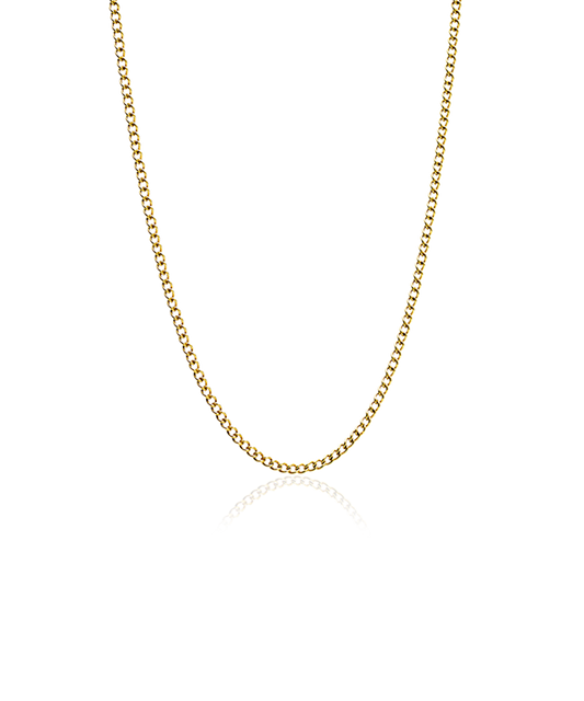 Tiny Curb Link Necklace 48-52 cm G