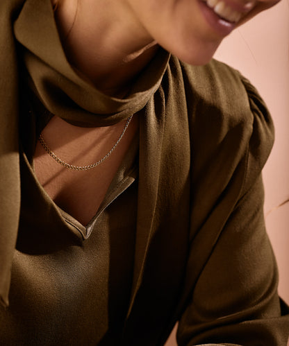 Tiny Curb Link Necklace 48-52 cm G