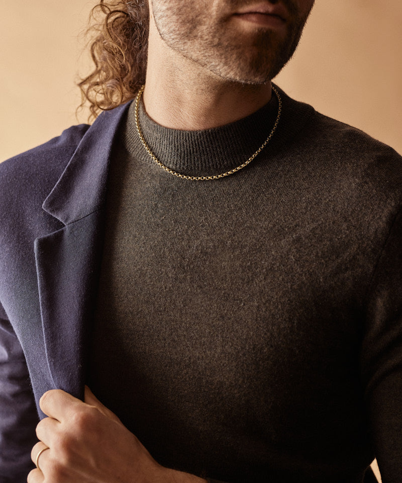 Tiny Box Chain Necklace 48-52 cm G