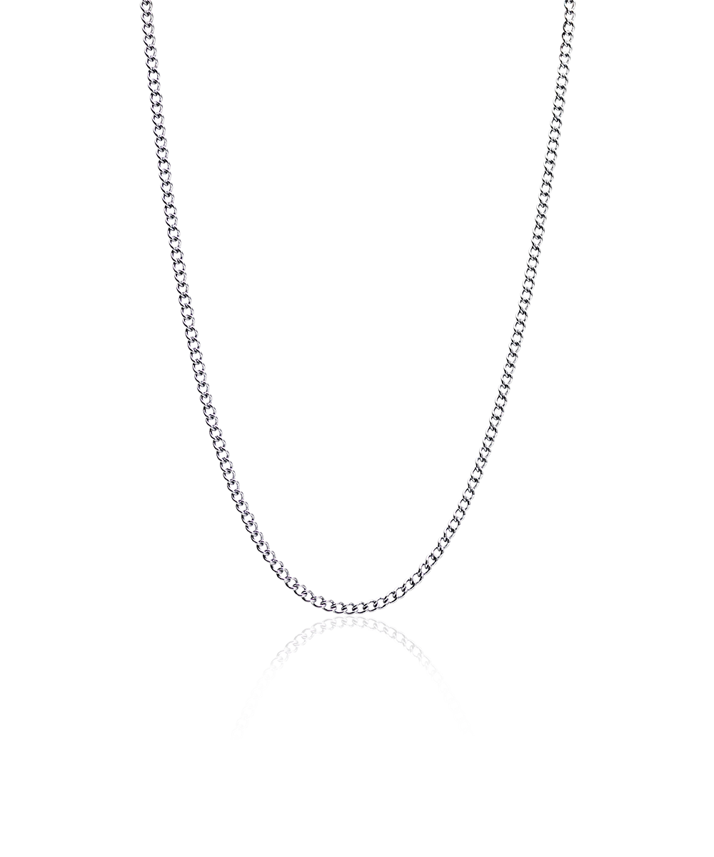 Tiny Curb Link Necklace 48-52 cm S