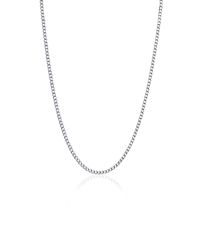 Tiny Curb Link Necklace 48-52 cm S